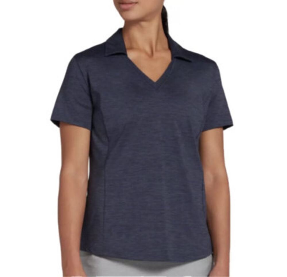 Lady Hagen Spacedye Golf Polo Women's Size Large Blue Activewear Tenniscore